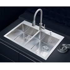 double bowl kitchen sink overstock