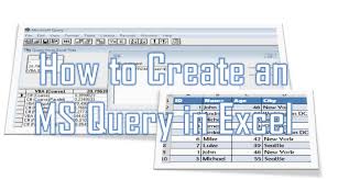 microsoft query in excel