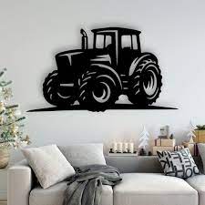 Lasercut Tractor Wall Decoration Wooden