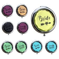 decorative mirror name bride compact