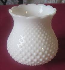 Vintage Milk Glass Hobnail Wall Sconce