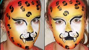 cheetah face paint easy cheetah