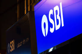 sbi gains on almost three fold jump in