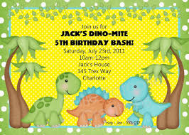 dinosaur birthday invitation
