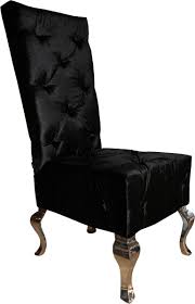 Casa Padrino Designer Dining Chair Black Silver Luxury