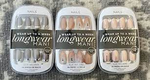 3 pack new bella nails longwear instant