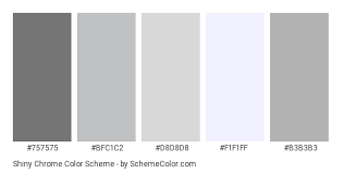 Shiny Chrome Color Scheme Gray Schemecolor Com