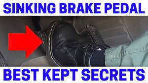 never fix a sinking brake pedal until