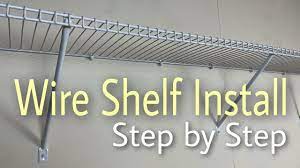 Rubbermaid White Wire Shelf Install - Easy Step By Step Installation -  YouTube