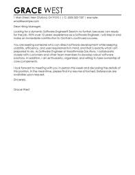 Cover Letter Template Software Engineer Cover Letter
