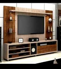 Wooden Tv Wall Unit For Home Laminate