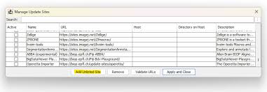 how to set up and pote an update site