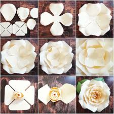 Diy Giant Paper Rose Pattern Templates