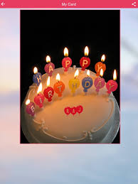 name on birthday cake on the app