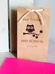 paper gift bags best teacher owl design
