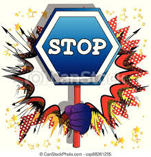 Stop road sign icon character stock imageby benchart3/244. Vector Cartoon Hand Holding A Stop Sign Illustrated Hand On Comic Book Background Canstock