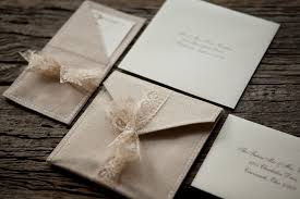 Joanie Todds Romantic Linen And Lace Wedding Invitations