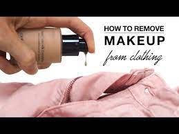 remove makeup from clothes