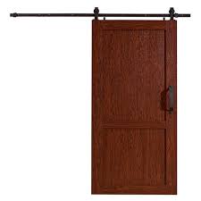 So, before the actual installation occurs, it's important that you take all the necessary measurements. Spectrum Millbrooke Pvc Barn Door H Style Size 42 Wide X 84 High Kit Requires Assembly Cherry Color Walmart Com Walmart Com