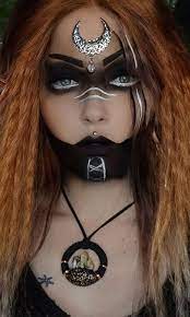 warrior tribal makeup look