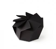 gift box with flower shaped origami