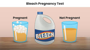 is a pregnancy test with bleach