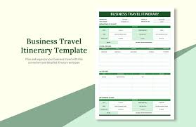 free travel schedule template