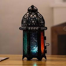 european stained glass castle lantern