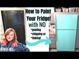 How To Paint A Refrigerator Diy Budget