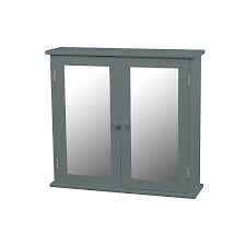 Classic Grey Mirrored Double Door