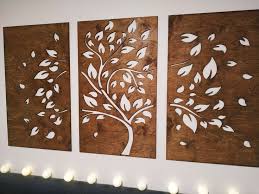 3 Panel Wood Wall Art Beautiful