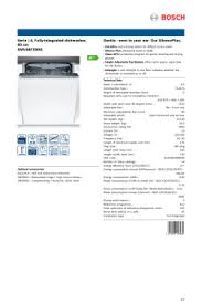 Dishwasher test programs heat water to 150ºf, so test occasionally integrated dishwasher door latches can be misaligned, causing doors to not close properly or. Bosch Smv46fx00g Installation Guide Instruction Manual Specification User Manual Manualzz Com