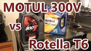 motul 300v vs rotella t6 oil comparison