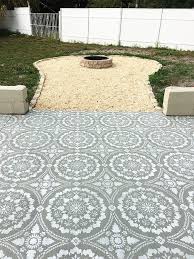 Stenciled Patio Makeover Tutorial