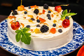 vanilla scented cornmeal cake with
