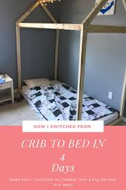 switching from crib to toddler bed in 4