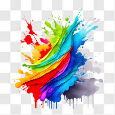 Colorful Paint Splash Png