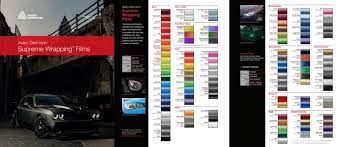 Car Wrap Colour Chart Choice Vehicle Wraps