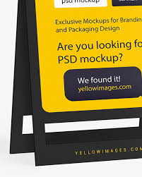 If you are an artist looking to get your album out there in very attractive way or a designer looking to showcase your designs to your clients before the final results, then check out these cd mockups. Pavement Sign Mockup In Outdoor Advertising Mockups On Yellow Images Object Mockups