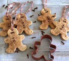 authentic gingerbread salt dough ornaments