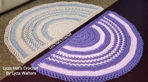 crochet lyza half circle rug part 1