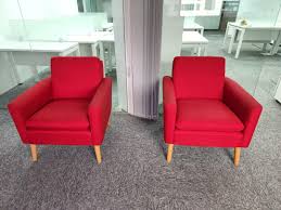 red single sofa chair furniture home