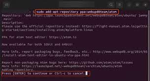 how to install atom on ubuntu step by