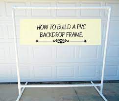 freestanding diy pvc backdrop how to