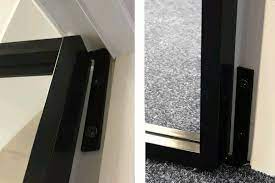 Metal Framed Doors Black Glass Door