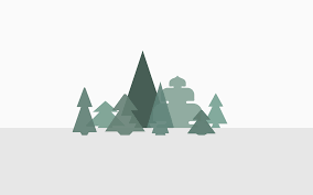 simple background, trees, abstract ...