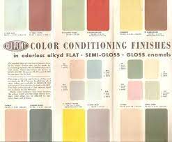 retro 1950 interior wall colors