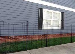 42in Tall Black Metal Zippity Garden Fence