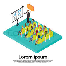 Business People Meeting Seminar Stock Vector Colourbox