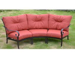 venus 3pc curved sofa with cushions